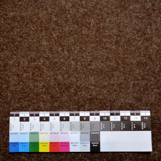 Wollstoff Leinwand angewalkt - erdbraun