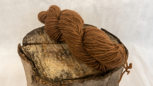 Dochtwolle - Walnuss