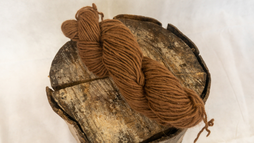 Dochtwolle - Walnuss