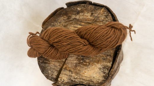 Dochtwolle - Walnuss