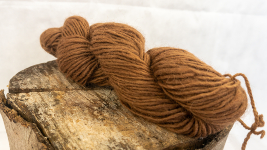 Dochtwolle - Walnuss