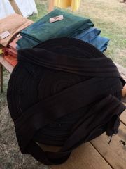 Wadenwickel - Doppelfärbung - Indigo/Krapp